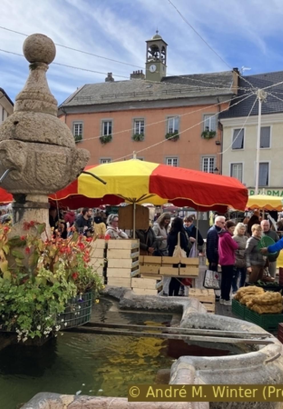 Marché d'Embrun, Hautes Alpes, Serre Ponçon