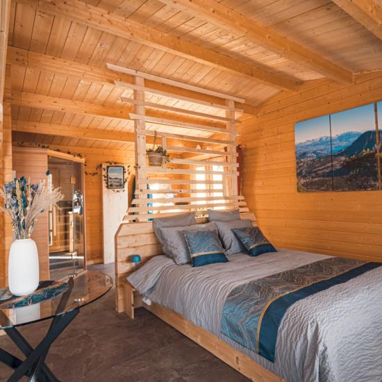 lodge l'écrin avec sauna et bain froid