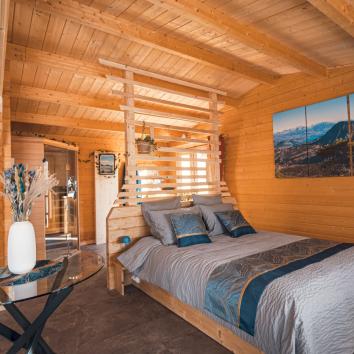 lodge l'écrin avec sauna et bain froid