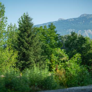 Paysage autour des lodges de Valières, proche du lac de Serre Ponçon